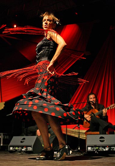 La Fiesta - Spanischer Abend, Cuadro Flamenco de Granada (Spanien), La Peňa flamenca, Brauereigarten, 19.8.2006, Internationales Musikfestival Český Krumlov 2006, Bildsquelle: © Auviex s.r.o., Foto: Libor Sváček