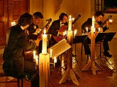 Prague Guitar Quartet, Abbey - Entrance Hall, 8th August 2006, Zlatá Koruna Royal Music Festival, photo: © 2006 Lubor Mrázek 