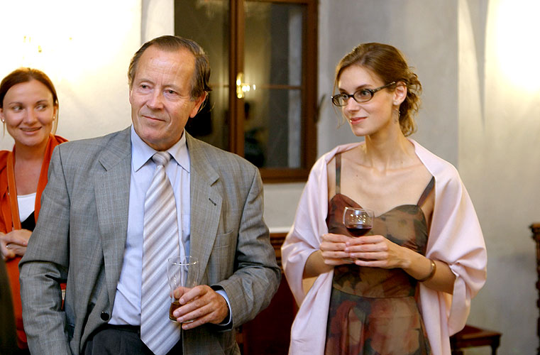 Jaroslav Tůma (organ), Bohuslav Matoušek (violin), Anna Fliegerová (violin), Milan Kraus (violoncello), Closter Church and Cross Passage, 23th August 2006, Zlatá Koruna Royal Music Festival, photo: © 2006 Lubor Mrázek