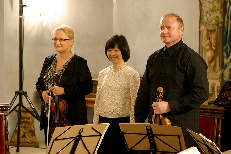 Vlachovo kvarteto (Vlachquartett) Praha, Naoko Knopp Nagaoka (Japan) - Klavier, Konzertsaal, 2.9.2006, Königliches Musikfestival Zlatá Koruna, Foto: © 2006 Lubor Mrázek