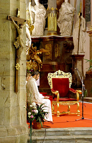 Schola Gregoriana Pragensis, Klosterkirche, 28.9.2006, Königliches Musikfestival Zlatá Koruna, Foto: © 2006 Lubor Mrázek