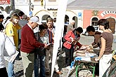 Programm auf dem Hauptplatz Náměstí Svornosti in Český Krumlov, Tag mit Handicap - Tag ohne Barrieren, 9. und 10. September 2006, Foto: © 2006 Lubor Mrázek 