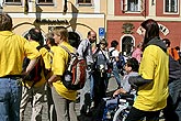 Spezielle Besichtigungen der Stadt Český Krumlov für Leute mit Behinderungen, Tag mit Handicap - Tag ohne Barrieren, 9. und 10. September 2006, Foto: © 2006 Lubor Mrázek 