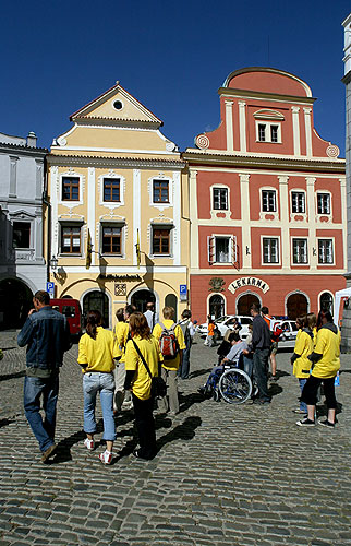 Spezielle Besichtigungen der Stadt Český Krumlov für Leute mit Behinderungen, Tag mit Handicap - Tag ohne Barrieren, 9. und 10. September 2006, Foto: © 2006 Lubor Mrázek