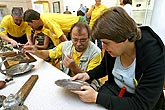 Spezielle Besichtigungen der Stadt Český Krumlov für Leute mit Behinderungen, Tag mit Handicap - Tag ohne Barrieren, 9. und 10. September 2006, Foto: © 2006 Lubor Mrázek 