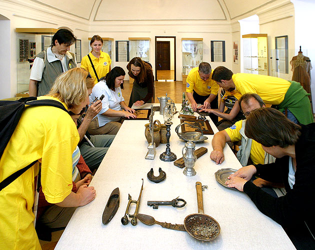 Spezielle Besichtigungen der Stadt Český Krumlov für Leute mit Behinderungen, Tag mit Handicap - Tag ohne Barrieren, 9. und 10. September 2006, Foto: © 2006 Lubor Mrázek