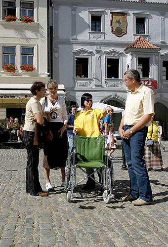 Treffen der Partnerstädte Hauzenberg, Vöcklabruck, Slovenj Gradec und Český Krumlov, Tag mit Handicap - Tag ohne Barrieren, 9. und 10. September 2006, Foto: © 2006 Lubor Mrázek