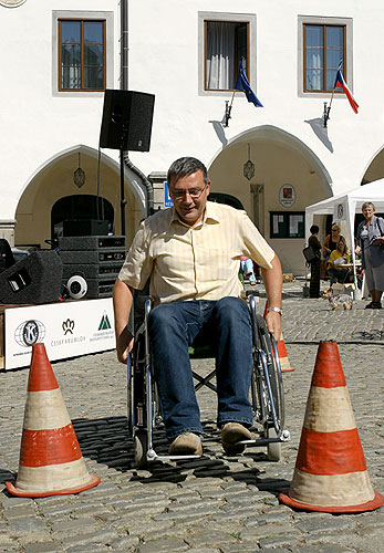 Setkání partnerských měst Hauzenberg, Vöcklabruck, Slovenj Gradec a Český Krumlov, Den s handicapem - Den bez bariér, 9. a 10. září 2006, foto: © 2006 Lubor Mrázek