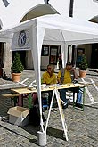 Programm auf dem Hauptplatz Náměstí Svornosti in Český Krumlov, Tag mit Handicap - Tag ohne Barrieren, 9. und 10. September 2006, Foto: © 2006 Lubor Mrázek 