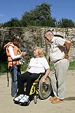 Besichtigungen der Denkmäler, Museen und Galerien in Český Krumlov, Tag mit Handicap - Tag ohne Barrieren, 9. und 10. September 2006, Foto: © 2006 Lubor Mrázek 