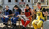 Programm auf dem Hauptplatz Náměstí Svornosti in Český Krumlov, Tag mit Handicap - Tag ohne Barrieren, 9. und 10. September 2006, Foto: © 2006 Lubor Mrázek 