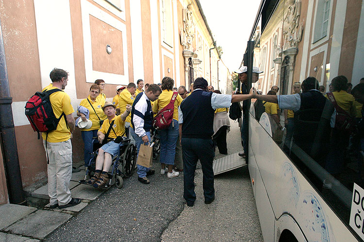 Besuch der Partner und Leuten mit Behinderungen von Oberösterreich, Tag mit Handicap - Tag ohne Barrieren, 9. und 10. September 2006, Foto: © 2006 Lubor Mrázek