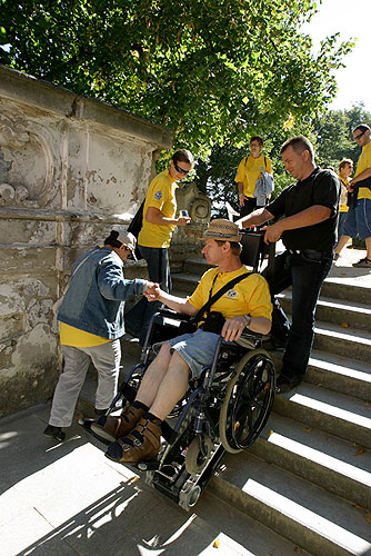 Návštěva partnerů a handicapovaných z Horního Rakouska, Den s handicapem - Den bez bariér, 9. a 10. září 2006, foto: © 2006 Lubor Mrázek