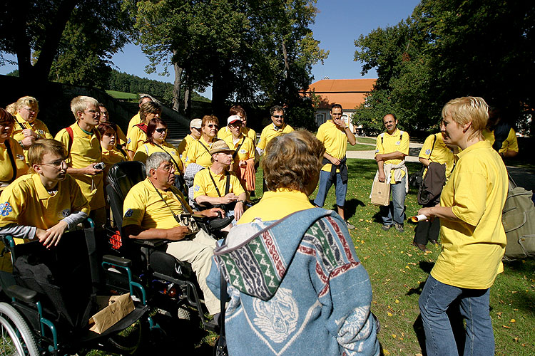 Besuch der Partner und Leuten mit Behinderungen von Oberösterreich, Tag mit Handicap - Tag ohne Barrieren, 9. und 10. September 2006, Foto: © 2006 Lubor Mrázek