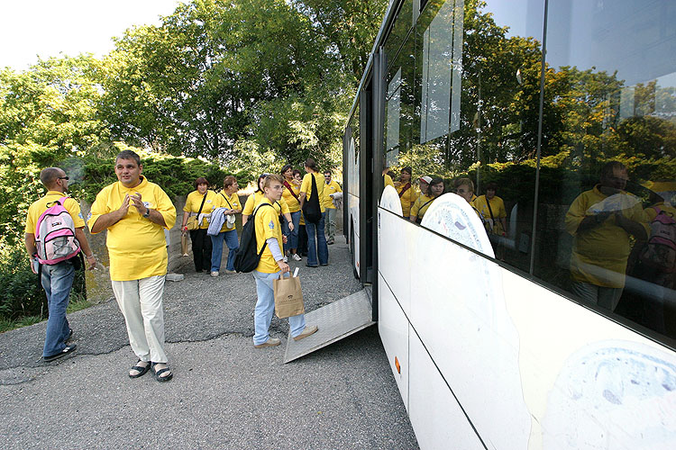 Návštěva partnerů a handicapovaných z Horního Rakouska, Den s handicapem - Den bez bariér, 9. a 10. září 2006, foto: © 2006 Lubor Mrázek