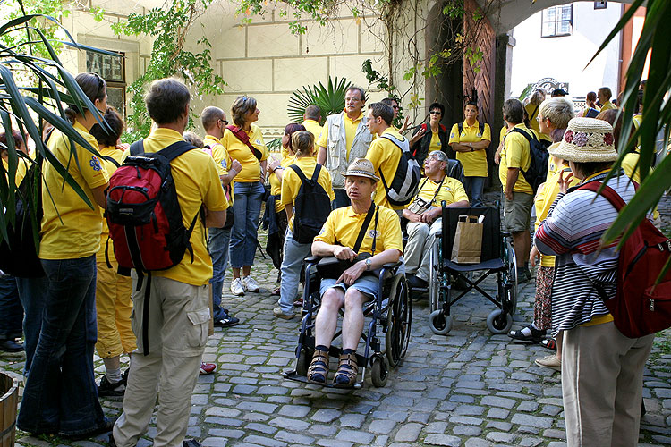 Besuch der Partner und Leuten mit Behinderungen von Oberösterreich, Tag mit Handicap - Tag ohne Barrieren, 9. und 10. September 2006, Foto: © 2006 Lubor Mrázek