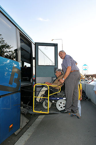 Návštěva partnerů a handicapovaných z Horního Rakouska, Den s handicapem - Den bez bariér, 9. a 10. září 2006, foto: © 2006 Lubor Mrázek