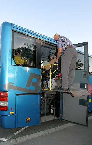 Návštěva partnerů a handicapovaných z Horního Rakouska, Den s handicapem - Den bez bariér, 9. a 10. září 2006, foto: © 2006 Lubor Mrázek