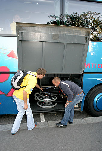 Besuch der Partner und Leuten mit Behinderungen von Oberösterreich, Tag mit Handicap - Tag ohne Barrieren, 9. und 10. September 2006, Foto: © 2006 Lubor Mrázek