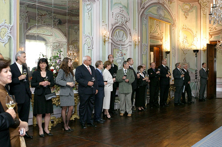 Návštěva krále Kambodže Jeho Výsosti Norodoma Sihamoniho v Českém Krumlově, 20. září 2006, foto: © 2006 Lubor Mrázek