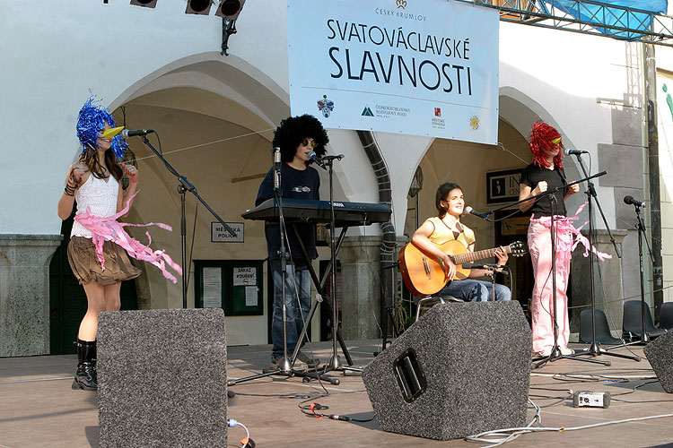 Konzert der Stars - es spielen efolgreiche Teilnehmer der diesjährigen Kinder-Porta, St.-Wenzels-Fest in Český Krumlov, 28.9. - 1.10.2006, Foto: © Lubor Mrázek