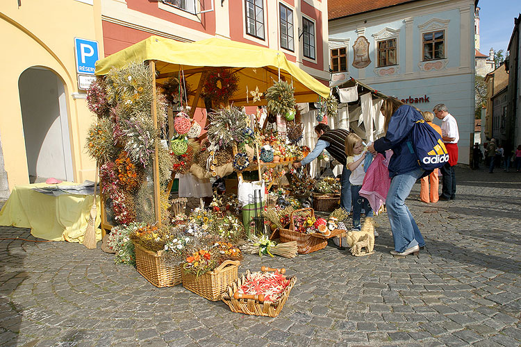 St.-Wenzels-Markt am Stadtplatz Svornosti, St.-Wenzels-Fest in Český Krumlov, 28.9. - 1.10.2006, Foto: © Lubor Mrázek