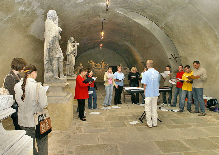 Lapidárium, Ist Castle Courtyard, Saint Wenceslas' Night of Open Museums and Galleries, Saint Wenceslas Celebrations in Český Krumlov, 28th September - 1st October 2006, photo: © Lubor Mrázek