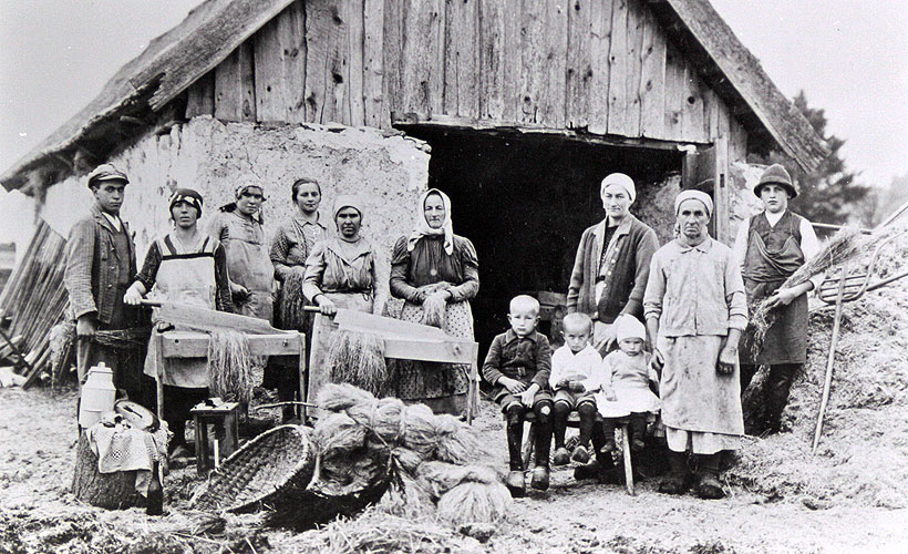 Glöckelberg (Zvonková) – Austellung am Ort der Geschichte, ehemailge Einwohner, Reprofoto: Othmar Hanke