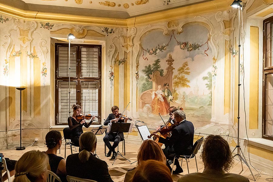 České filharmonické kvarteto - nokturno v letohrádku Bellaria, 29.6.2020, Festival komorní hudby Český Krumlov