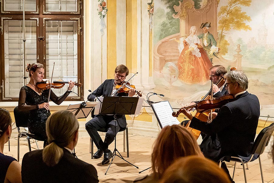 České filharmonické kvarteto - nokturno v letohrádku Bellaria, 29.6.2020, Festival komorní hudby Český Krumlov