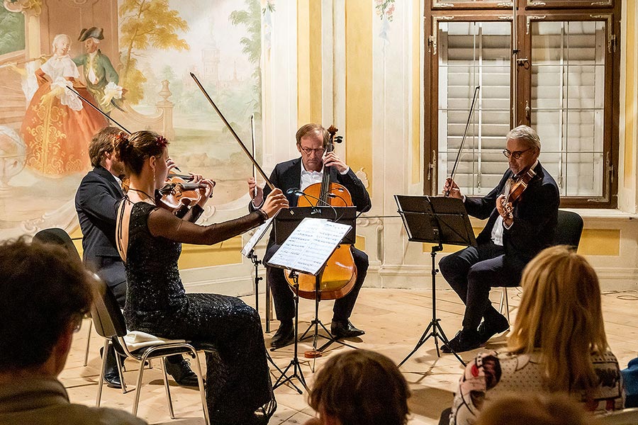 Tschechisches Philharmonisches Quartett - Noturno-Konzert im Luschloß Bellaria, 29.6.2020, Kammermusikfestival Český Krumlov