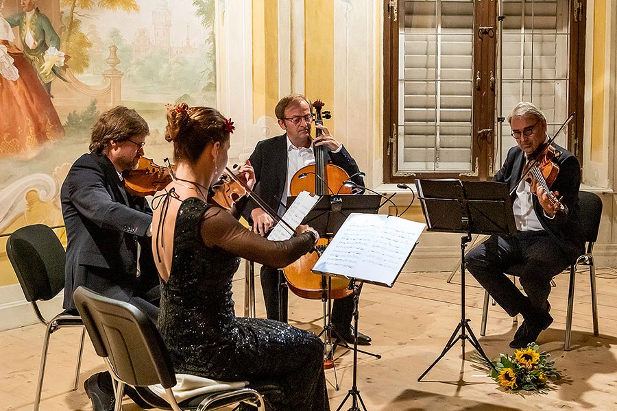 Tschechisches Philharmonisches Quartett - Noturno-Konzert im Luschloß Bellaria, 29.6.2020, Kammermusikfestival Český Krumlov