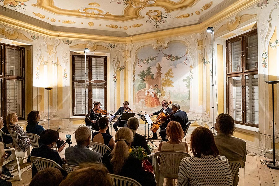 České filharmonické kvarteto - nokturno v letohrádku Bellaria, 29.6.2020, Festival komorní hudby Český Krumlov