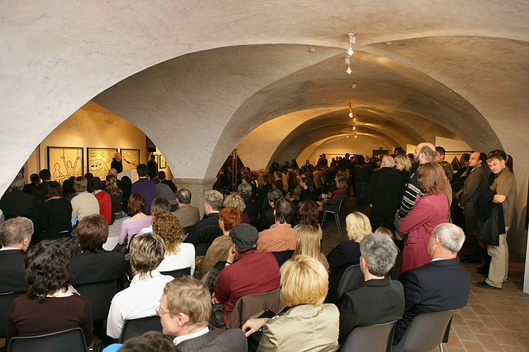 Egon Schiele Art Centrum - Opening of the exhibitions for year 2007 - Keith Haring (1958-1990, New York), Young Artists from New York 2007, Petr Kvíčala (b. 1960, Brno), 6th April 2007, photo: © 2007 Libor Sváček