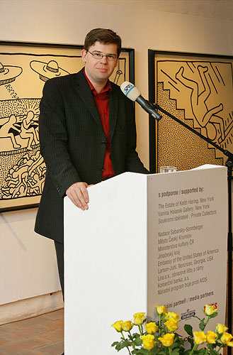 Egon Schiele Art Centrum - Opening of the exhibitions for year 2007 - Keith Haring (1958-1990, New York), Young Artists from New York 2007, Petr Kvíčala (b. 1960, Brno), 6th April 2007, photo: © 2007 Libor Sváček