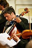 Josef Suk and his friends, Josef Suk - violin, Miroslav Ambrož - violin, Karel Untermüller - Viola, Jiří Bárta - violoncello, Jan Simon - piano, Masquerade hall of chateau Český Krumlov, 5.7.2007, Festival of Chamber Music Český Krumlov, photo: © 2007 Lubor Mrázek 