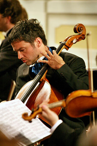 Josef Suk and his friends, Josef Suk - violin, Miroslav Ambrož - violin, Karel Untermüller - Viola, Jiří Bárta - violoncello, Jan Simon - piano, Masquerade hall of chateau Český Krumlov, 5.7.2007, Festival of Chamber Music Český Krumlov, photo: © 2007 Lubor Mrázek