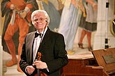 Josef Suk and his friends, Josef Suk - violin, Miroslav Ambrož - violin, Karel Untermüller - Viola, Jiří Bárta - violoncello, Jan Simon - piano, Masquerade hall of chateau Český Krumlov, 5.7.2007, Festival of Chamber Music Český Krumlov, photo: © 2007 Lubor Mrázek 