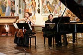 Josef Suk and his friends, Josef Suk - violin, Miroslav Violoncello Recital, Anita Leuzinger - violoncello, Anton Kernjak - piano, Masquerade hall of chateau Český Krumlov, 6.7.2007, Festival of Chamber Music Český Krumlov, photo: © 2007 Lubor Mrázek 