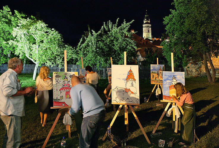 Franzősischer Abend - Musik und Spezialitäten des „süßen“ Frankreichs, Brauereigarten, 28.7.2007, Internationales Musikfestival Český Krumlov, Bildsquelle: © Auviex s.r.o., Foto: Libor Sváček