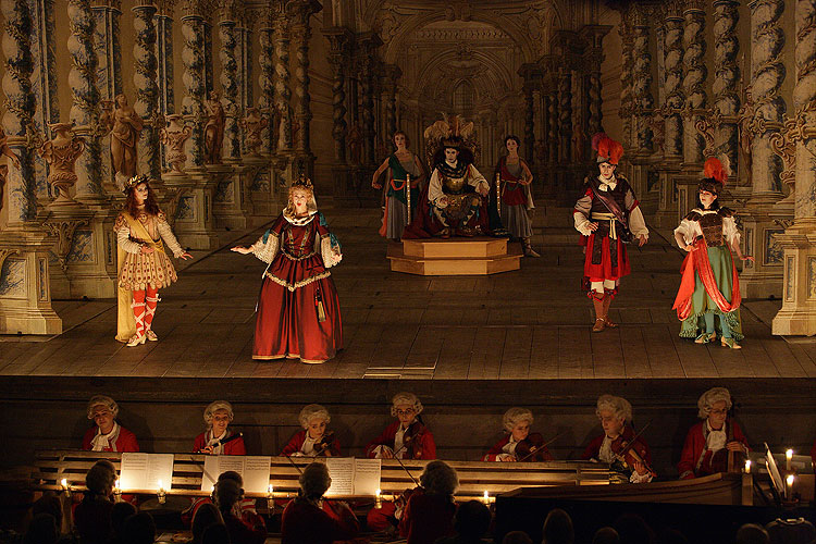 Experimentell Opernaufführung, Collegium Marianum, Barocktheater, 10.8.2007, Internationales Musikfestival Český Krumlov, Bildsquelle: Auviex s.r.o., Foto: Libor Sváček