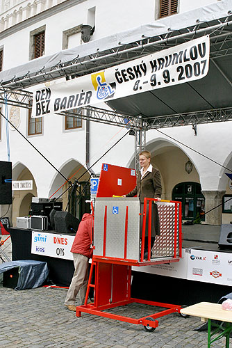 Disability Day, Day without Barriers, 8. - 9.9.2007, Český Krumlov, photo: © 2007 Lubor Mrázek