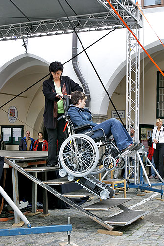 Disability Day, Day without Barriers, 8. - 9.9.2007, Český Krumlov, photo: © 2007 Lubor Mrázek