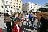 Krumauer Schüler als lebende Schachfiguren, Fußballspieler als Sieger in Gmunden, 22.9.2007, Foto: © 2007 Lubor Mrázek 