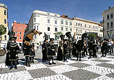 Krumlovští žáci jako živé šachy, fotbalisté jako vítězové v Gmundenu, 22.9.2007, foto: © 2007 Lubor Mrázek 