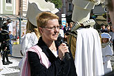 Krumauer Schüler als lebende Schachfiguren, Fußballspieler als Sieger in Gmunden, 22.9.2007, Foto: © 2007 Lubor Mrázek 