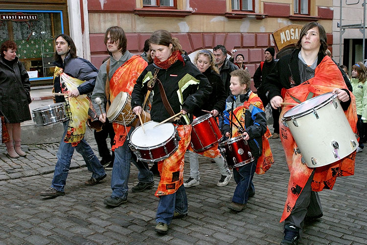 Masopust v Českém Krumlově, 5. února 2008, foto: © 2008 Lubor Mrázek