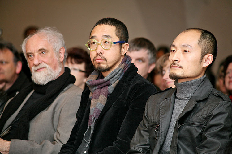 Opening of the exhibitions in Egon Schiele Art Centrum:  Opera in paintings, Traditional Chinese Landscape Painting, Young Artists from China 2008, Jindřich Štreit and Jiří Surůvka, 4. April 2008, photo by: © 2008 Lubor Mrázek