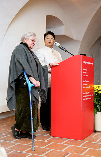 Opening of the exhibitions in Egon Schiele Art Centrum:  Opera in paintings, Traditional Chinese Landscape Painting, Young Artists from China 2008, Jindřich Štreit and Jiří Surůvka, 4. April 2008, photo by: © 2008 Lubor Mrázek