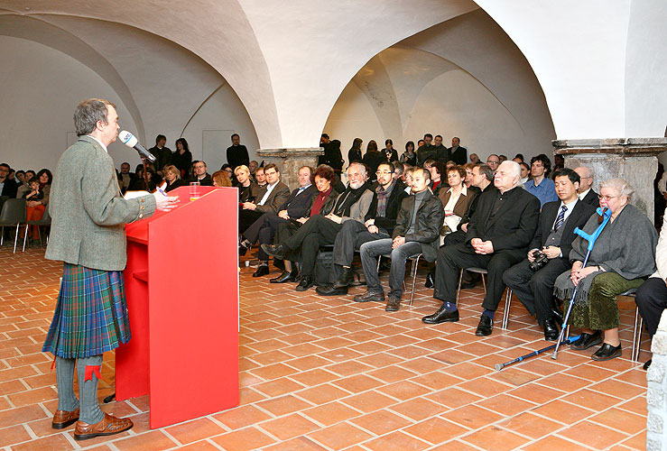 Opening of the exhibitions in Egon Schiele Art Centrum:  Opera in paintings, Traditional Chinese Landscape Painting, Young Artists from China 2008, Jindřich Štreit and Jiří Surůvka, 4. April 2008, photo by: © 2008 Lubor Mrázek